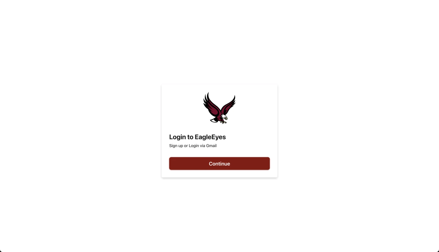 Login page